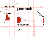 Map - EarthBound Beginnings (Prototype) / Mother (JPN)