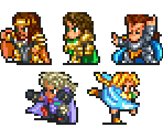 Playable Characters - Romancing SaGa 2 (JPN)