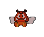 Red Paragoomba - Paper Mario