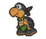 Ninjakoopa / Koopa Bros. (Black) - Paper Mario