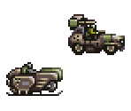 Hover Bike and Jeep - Front Mission: Gun Hazard (JPN)