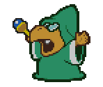 Magikoopa (Green) - Paper Mario
