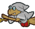 Magikoopa (White, Flying) - Paper Mario