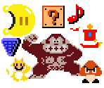 Miscellaneous 2D Elements - Super Mario Odyssey