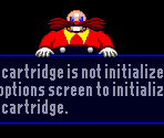 RAM Cartridge Error Screens - Sonic the Hedgehog CD