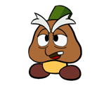Goompa (Paper Mario-Style) - Paper Mario Customs