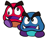 Goomba Bros. (Paper Mario-Style) - Paper Mario Customs