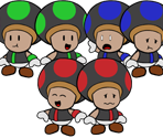 Excess Express Conductors (Paper Mario-Style) - Paper Mario Customs