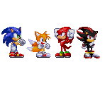 Sonic, Tails, Knuckles, & Shadow - Sonic the Hedgehog Customs