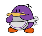 Mayor Penguin's Wife (Paper Mario-Style) - Paper Mario Customs