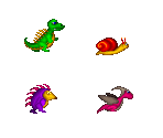 World 1 Enemies - Dig It!