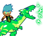 Dino-Sour Cookie (Giant Jelly Dinosaur) - Cookie Run