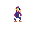 Waluigi (Super Mario Maker-Style) - Mario Customs