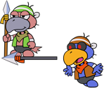 Craws and Dark Craws (Paper Mario-Style) - Paper Mario Customs