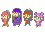 Sayori, Yuri, Monika & Natsuki - Doki Doki Panic Club (Hack)
