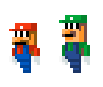 Mario & Luigi (Bowser's Memory, Super Mario Maker-Style) - Mario & Luigi Customs