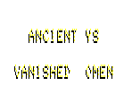 Font, Music Test 1 - Ys: Vanished Omens