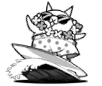 Surfer Cat - The Battle Cats