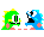 Bub & Bob (Super Mario Maker-Style) - Bubble Bobble Customs