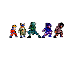 Characters - Extreme Ninja Fighting (Bootleg)