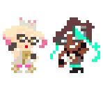 Pearl & Marina (Super Mario Maker-Style) - Splatoon Customs
