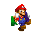 Mario Helping Luigi - Mario & Luigi: Bowser's Inside Story + Bowser Jr.'s Journey