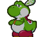 Yoshi & Village Leader - Paper Mario