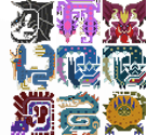 Monster Icons - Monster Hunter XX (JPN)