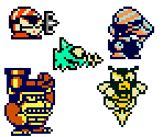Enemies - Wario Land 2 - Enhanced Graphics (Hack)