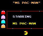 Attract Mode and HUD Elements - Ms. Pac-Man