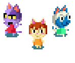 Cats (1/2) - Doubutsu no Mori e+ / Animal Forest e+ (JPN)