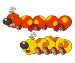 Wiggler (Paper Mario-Style, Modern, 1 / 2) - Mario Customs