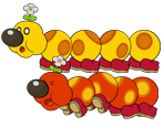 Wiggler (Paper Mario-Style, Modern, 2 / 2) - Mario Customs