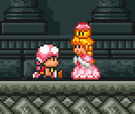 Toadette & Peachette (Super Mario Bros. 1 SNES-Styled) - Mario Customs