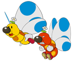 Flutter (Paper Mario-Style, Modern, 1 / 2) - Yoshi Customs