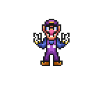 Waluigi (Super Mario Bros. 1 SNES-Style) - Mario Customs
