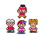 Playable Characters (EarthBound / MOTHER 2-Style) - EarthBound Beginnings Customs