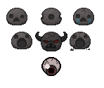 Stone Grimaces - The Binding of Isaac: Rebirth