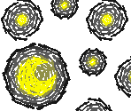Oil-Painted Stars and Moon - Super Mario World 2: Yoshi's Island