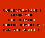 Ending - Mortal Kombat Trilogy (Bootleg)