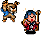 Warlock Zone 6 Field Characters - Legend of the Mystical Ninja / Ganbare Goemon