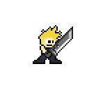 Cloud (Mega Man-Style) - Final Fantasy 7 Customs
