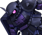 Black Tri-Stars' Zaku II High Mobility Type (Commander) - SD Gundam G Generation Genesis