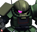 Zaku II High Mobility Ground Type - SD Gundam G Generation Genesis