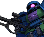 Anavel Gato's Zaku II High Mobility Type - SD Gundam G Generation Genesis