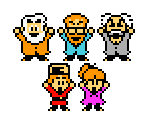 Playable Characters (Main) - Wily & Right's Rockboard: That's Paradise! (JPN)