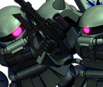 Zaku II (Midnight Fenrir)*2 - SD Gundam G Generation Genesis