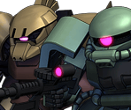 Gelgoog Ground Type - Zaku II - SD Gundam G Generation Genesis