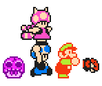 Mario, Luigi, Toad, Toadette and Items (SMB3) - Super Mario Maker 2