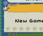 File Select and Naming Screen - Paper Mario: The Thousand-Year Door